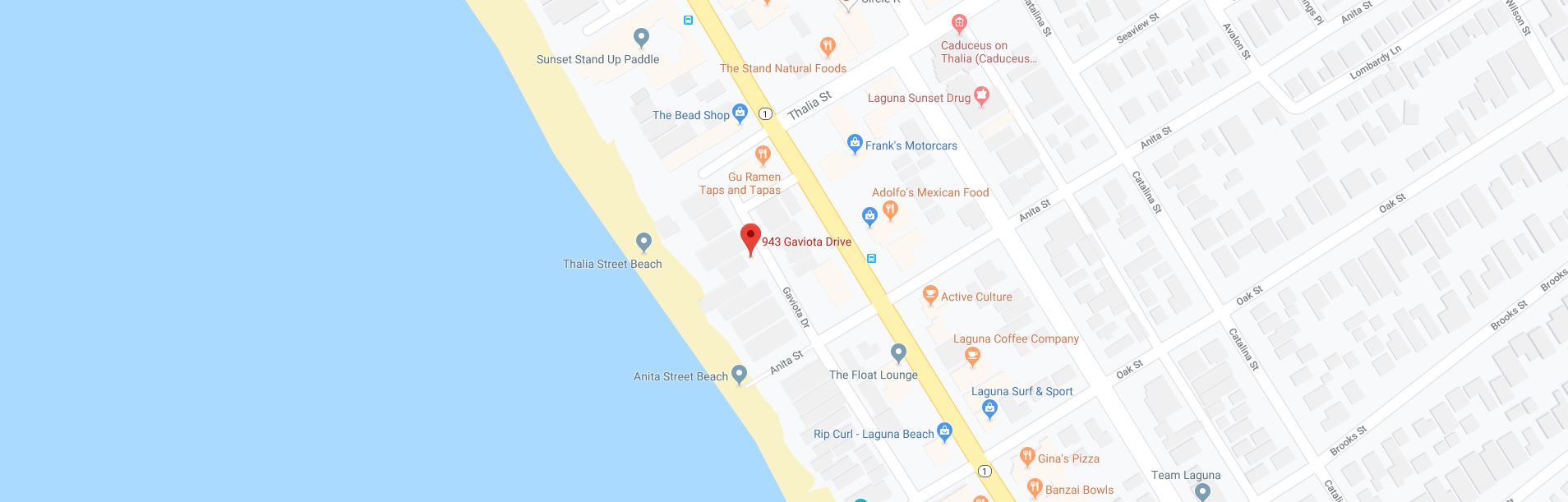 Map of Laguna Beach Vacation Rental
